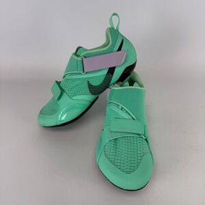 Nike SuperRep Cycle Shoes Igloo Green Black Women Size 8 CJ0775-305 SPD Cleats